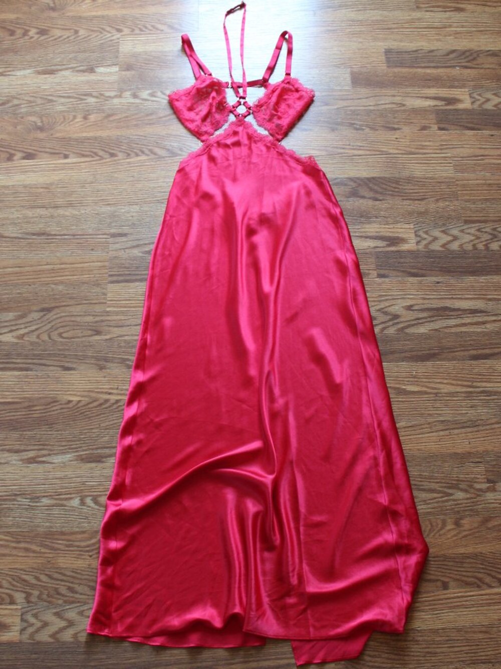 Victoria's Secret Red Lace Slip Dress